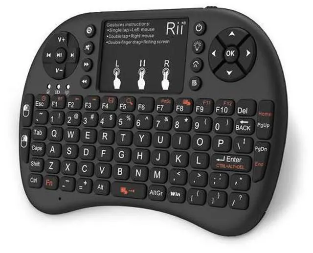Main image of Rii i8+ Mini wireless keyboard 2.4GHz Wireless Keyboard with TouchPad Backlit For Android TV Box,PC,Laptop,Smart TV,HTPC
