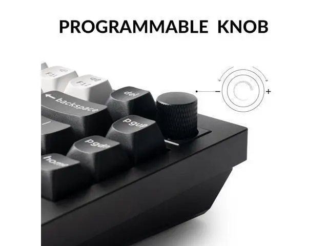 Alt view image 6 of 7 - Keychron Q1 HE Wireless Custom Mechanical Keyboard with Hall Effect Gateron Double-Rail Magnetic Switch Rapid Trigger, QMK 2.4 GHz Bluetooth 5.2 RGB Compatible with Mac Windows Linux (Hot-swappable)