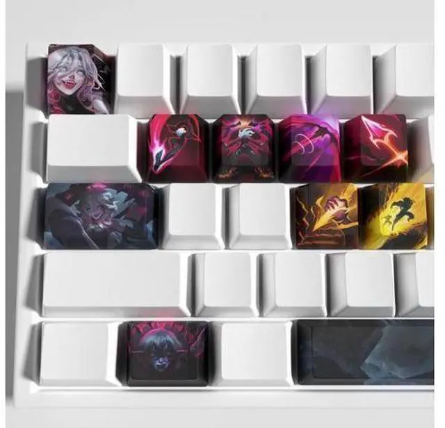 Alt view image 2 of 5 - League of Legends Themed Keycaps Briar PBT heat-sublimation keycaps 12 keys OEM high degree