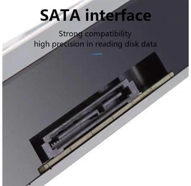 Alt view image 4 of 5 - Internal SATA DVD Drive, 5.25-Inch Desktop CD/DVD Burner with Tray-Load, Plug & Play Optical Drive for Desktop PC SATA Interface, CD & DVD Reader & Writer