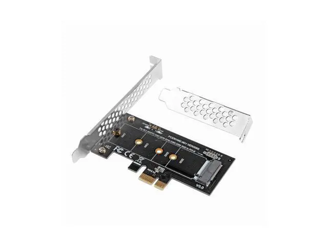 Alt view image 4 of 4 - M.2 NVME Adapter M.2 SSD to PCIE 3.0 X1 Expansion Card Converter Riser Card M Key Connector for M2 NGFF NVMe SSD hard drive