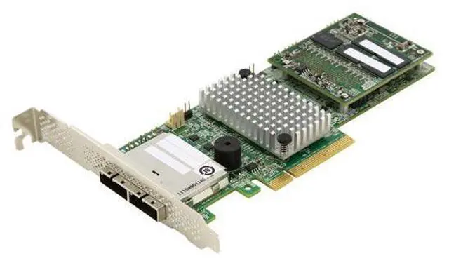 Alt view image 2 of 7 - LSI MegaRAID LSI00332 (9286-8e) PCI-Express 3.0 x8 Low Profile SATA / SAS RAID Controller - Single--Avago Technologies