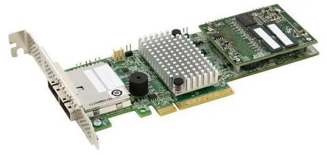 Alt view image 3 of 7 - LSI MegaRAID LSI00332 (9286-8e) PCI-Express 3.0 x8 Low Profile SATA / SAS RAID Controller - Single--Avago Technologies