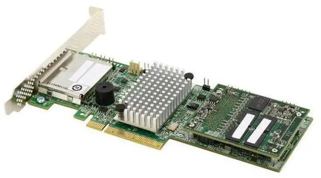 Alt view image 6 of 7 - LSI MegaRAID LSI00332 (9286-8e) PCI-Express 3.0 x8 Low Profile SATA / SAS RAID Controller - Single--Avago Technologies
