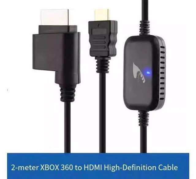 Alt view image 2 of 7 - ENFAIN Xbox 360 to HDMI HD Cable 2M Video Converter Cable for Xbox 360 Console (SV Version)