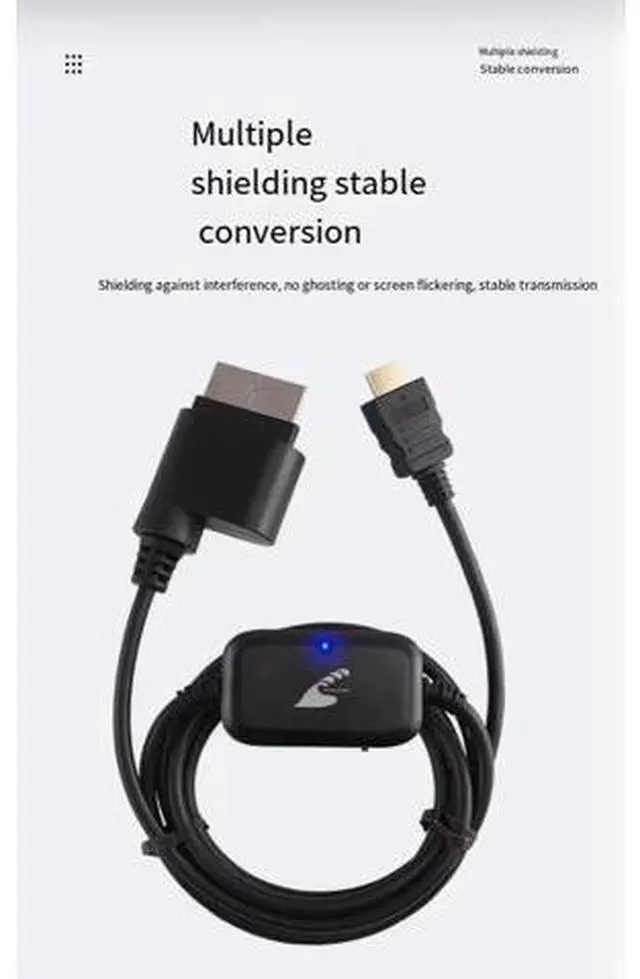 Alt view image 5 of 7 - ENFAIN Xbox 360 to HDMI HD Cable 2M Video Converter Cable for Xbox 360 Console (SV Version)