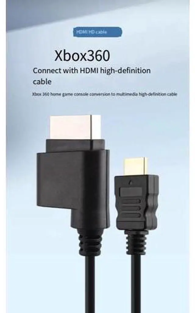Alt view image 6 of 7 - ENFAIN Xbox 360 to HDMI HD Cable 2M Video Converter Cable for Xbox 360 Console (SV Version)