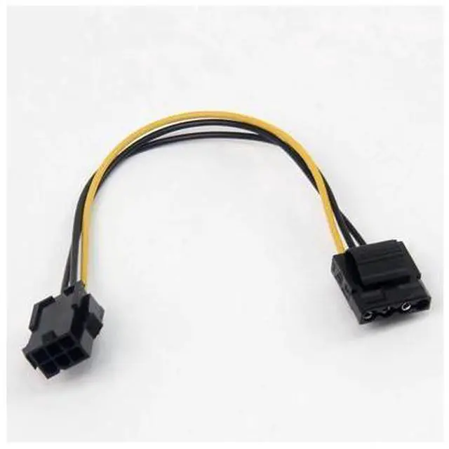 Alt view image 2 of 3 - Molex To PCI E Power Adapter IDE 4Pin 4 Pin Female to 6 Pin Female 6Pin Graphics Video Card Converter Cable 1 pcs wholesale