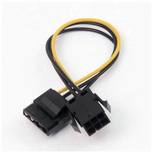 Main image of Molex To PCI E Power Adapter IDE 4Pin 4 Pin Female to 6 Pin Female 6Pin Graphics Video Card Converter Cable 1 pcs wholesale