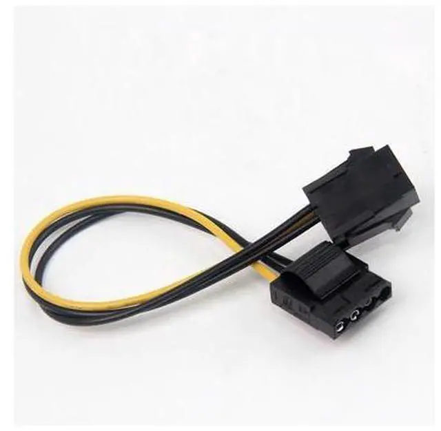 Alt view image 3 of 3 - Molex To PCI E Power Adapter IDE 4Pin 4 Pin Female to 6 Pin Female 6Pin Graphics Video Card Converter Cable 1 pcs wholesale