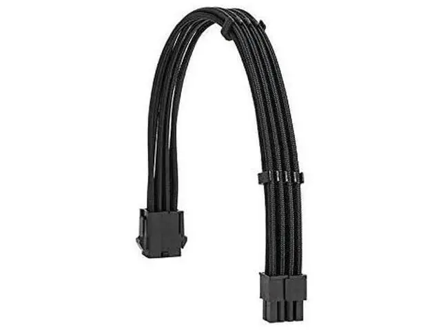 Alt view image 2 of 4 - Extension Power Supply Cable Kit 18AWG EPS 8-P+PCI-8-P with Cable Combs for PSU to Motherboard/GPU (Black PCI 8+EPS 8)