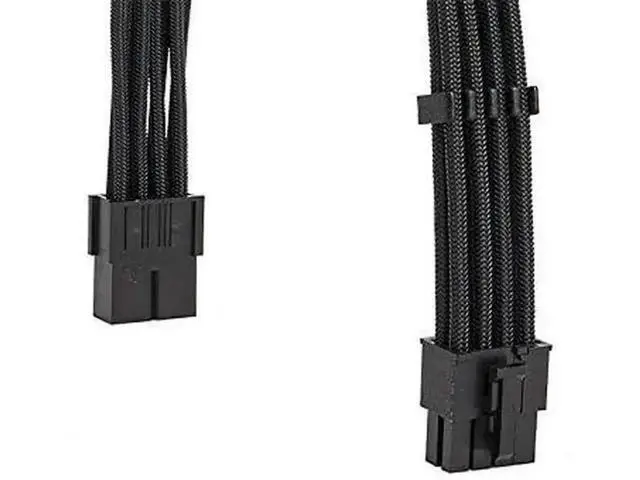 Alt view image 4 of 4 - Extension Power Supply Cable Kit 18AWG EPS 8-P+PCI-8-P with Cable Combs for PSU to Motherboard/GPU (Black PCI 8+EPS 8)