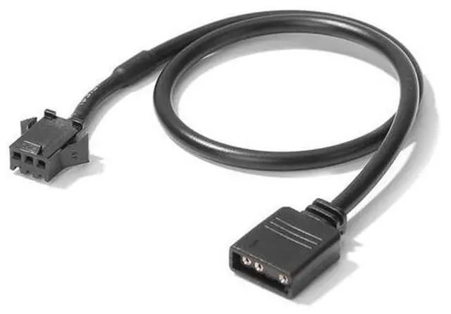 Main image of 30cm Motherboard RGB Adapter Conversion Cable 5V 3Pin/12V 4Pin RGB Led Strip Light for PC Computer LED Light Strip Line(3P male)