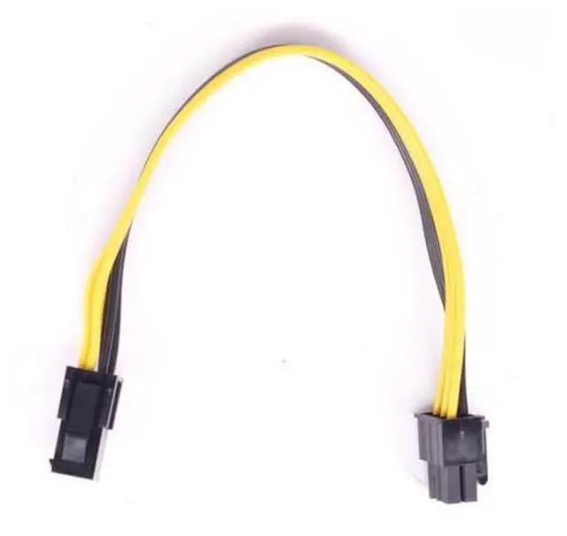 Alt view image 2 of 4 - PCIe 6Pin Male to CPU 4Pin Female Power Conversion Cable ATX 12V 4 Pin to PCI express 6 Pin Power Supply Cable 18AWG