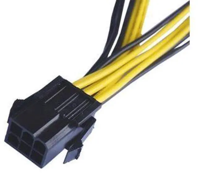 Alt view image 2 of 2 - PCI-E 6-pin to Dual 6+2-pin (6-pin/8-pin) Power Splitter Cable Graphics Card PCIE PCI Express 6Pin to Dual 8Pin Power Cable