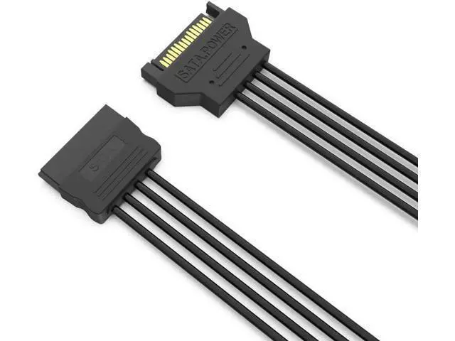 Alt view image 2 of 7 - 3 Pack SATA Power Extension Cable 3Pack 15 Pin SATA Male to Female Extender Power Adapter Cable for Serial ATA Hard Drives SATA HDD SSD CD Driver CD Writer CD ROM Drives 18 Inch(50cm)