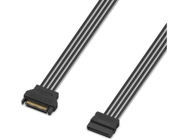 Alt view image 7 of 7 - 3 Pack SATA Power Extension Cable 3Pack 15 Pin SATA Male to Female Extender Power Adapter Cable for Serial ATA Hard Drives SATA HDD SSD CD Driver CD Writer CD ROM Drives 18 Inch(50cm)