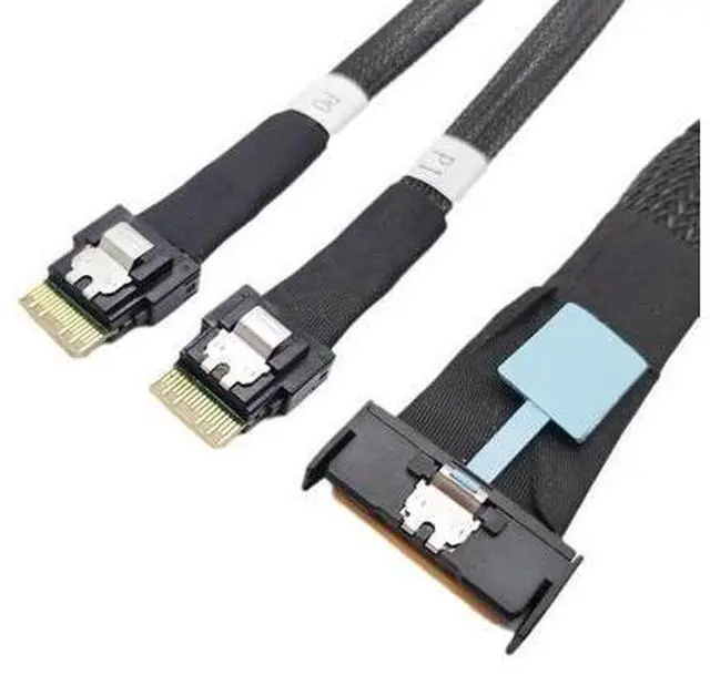 Main image of Gen5 Slimline sas MCIO 8X to 2*SFF-8654 4X server data to PCIE5 0.5M