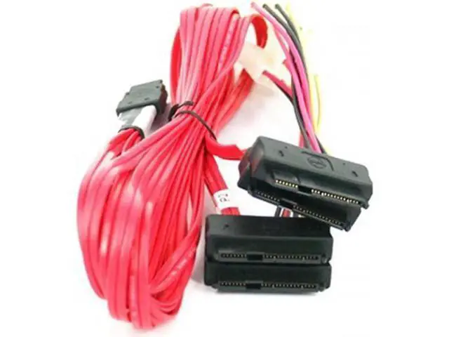 Alt view image 6 of 7 - Cable LSI / 3Ware Molex mini SAS SFF-8087 to SFF-8482 and power x4 SAS cable