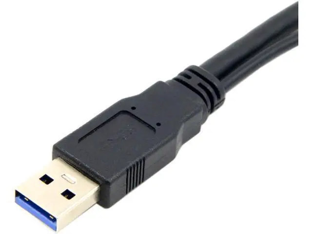 Alt view image 3 of 7 - USB 3.0 Splitter Y Cable USB 1 Male to 2 Female Extra Power Data Extension Cable for 2.5" Mobile Hard Disk