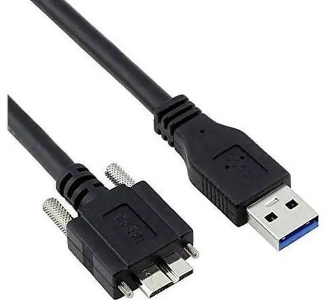 Main image of 3M USB to Micro USB Cable with Mount Panel Screw USB 3.0 A Type Cable Male to Micro USB 3.0 B Male Cable for Hard Disk Mobile Phone