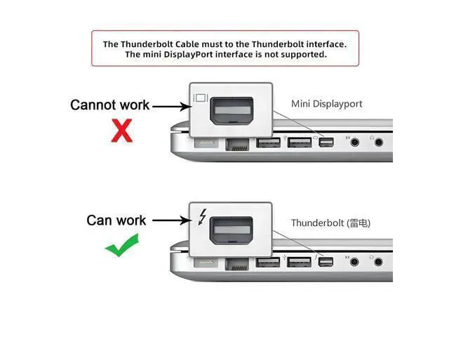 Alt view image 2 of 7 - Thunderbolt Cable 1.64FT Thunder-Bolt 2 Port to Thunder-Bolt 2 Male to Male Video Data Cable for Mac 2013 2014 2015