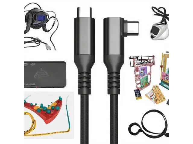 Alt view image 2 of 3 - Link Cable USB 3.0 Type C for Oculus/Meta Quest 3/3S/2/Pro, Pico 4, VR Steam for Fast Charge & PC Data Transfer Cable c-c3m