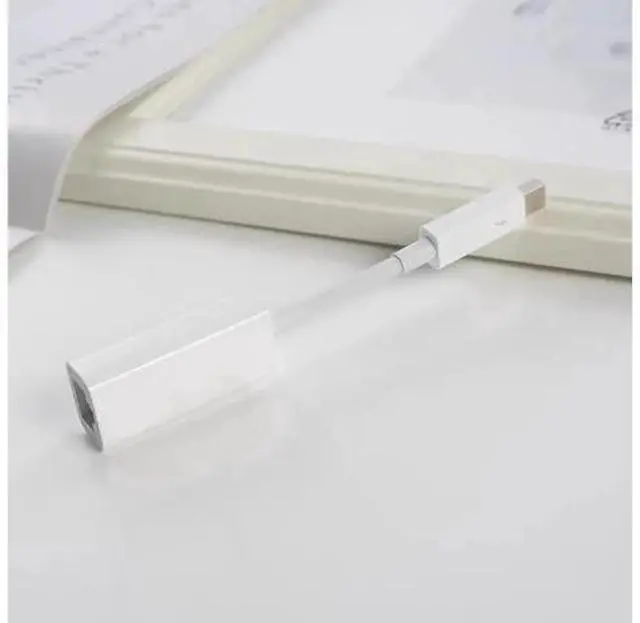 Alt view image 6 of 6 - Thunderbolt 2 to Gigabit Ethernet Adapter for Apple TB2 Interface to Wired Network Card Cable for Mac Devices