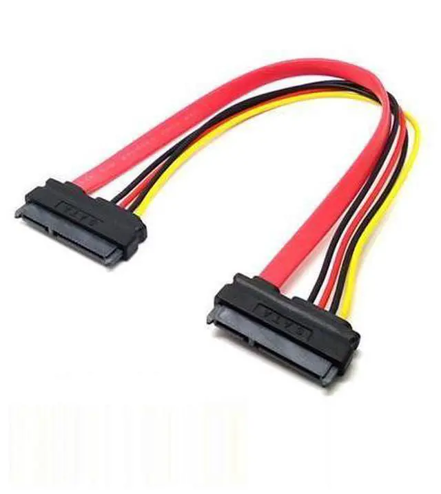 Main image of 1 Set of Sata Female To Female Adapter Cable Converter 22Pin Sata With 7Pin15pin Female To Male Sata Power Data Cable Standard