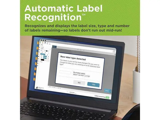 Alt view image 4 of 7 - DYMO LabelWriter 550 Turbo Direct Thermal Label Printer, USB and LAN Connectivity - up to 90 Labels Per Minute, 300 dpi, Auto Label Recognition, Monochrome Label Maker