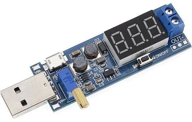 Alt view image 6 of 7 - 2PCS USB Buck Boost Converter Adjustable Step UP Step Down Power Supply Module Voltage Regulator DC-DC 5V to 3.3V 9V 12V 18V 24V