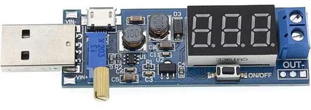 Alt view image 7 of 7 - 2PCS USB Buck Boost Converter Adjustable Step UP Step Down Power Supply Module Voltage Regulator DC-DC 5V to 3.3V 9V 12V 18V 24V