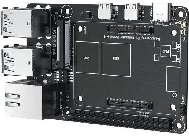 Main image of BIGTREETECH Pi4B Adapter V1.0 for Raspberry Pi CM4/ BTT CB1 V2.2/CB1 emmc core Board Compatible SKR Mini E3 V3.0 SKR V1.4 Turbo SKR 3 Octopus V1.1/Pro to Running Klipper for Voron 3D Printer Board