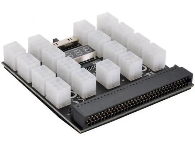 Alt view image 2 of 7 - 1200W Server PSU Power Supply Breakout Board Adapter with 17 Ports ATX 6 Pin for DPS-800GB 1200FB 1200QB