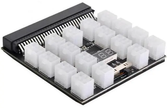 Main image of 1200W Server PSU Power Supply Breakout Board Adapter with 17 Ports ATX 6 Pin for DPS-800GB 1200FB 1200QB
