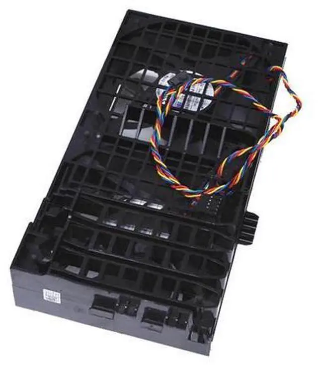 Alt view image 2 of 4 - For Precision T3500 T5500 Workstation Case Cooling Dual Fan Assembly 0HW856 HW856