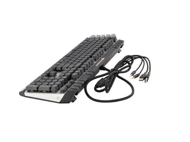 Alt view image 7 of 7 - COUGAR 700K Premium Mechanical Gaming Keyboard with Aluminum Brushed Structure, Additional 6 G-key, and Cherry Red Switches