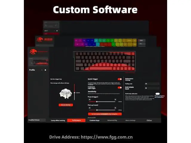 Alt view image 3 of 5 - MADLIONS MAD60 HE Rapid Trigger Magnetic Switch Gaming Keyboard,60% RGB Adjustable Actuation Hall Effect Hyper-Fast 8K Polling Rate PBT Keycaps 61 Keys Mechanical Keyboard for PC/Mac Gamer(Black)