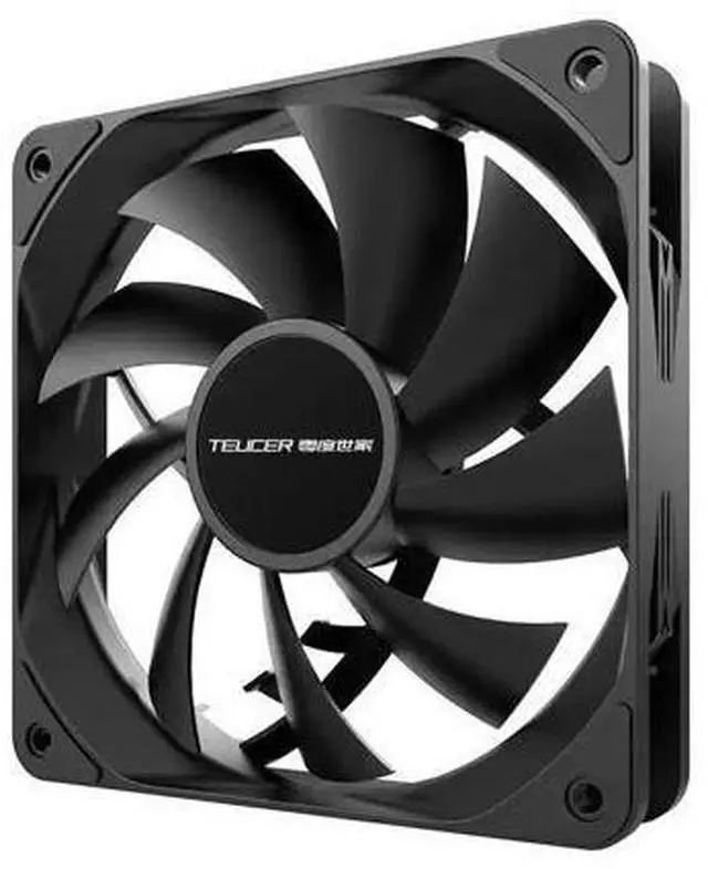 Alt view image 2 of 7 - 12cm PWM Silent Case Fan White, Intelligent Temperature Control, 12025, 14cm Model Available WHITE- 4-pin small connector /12cm