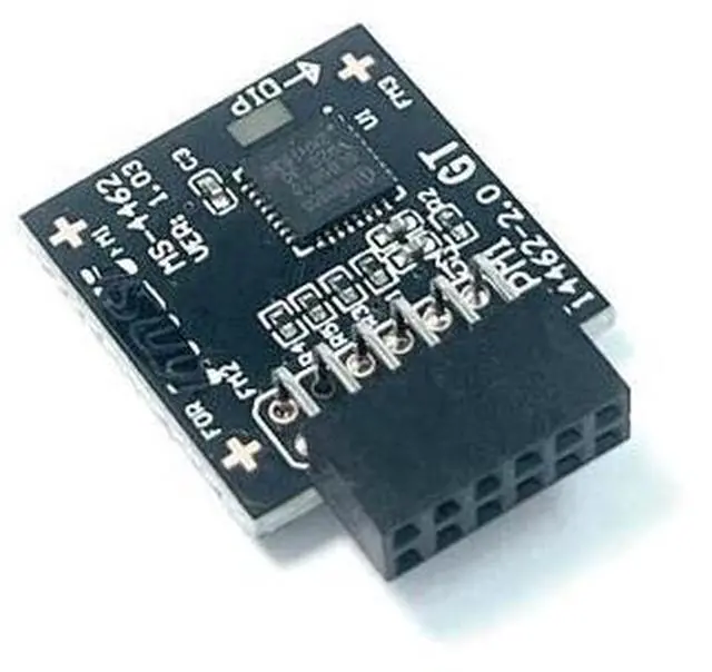 Alt view image 2 of 5 - TPM2.0 Module TPM SPI 12Pin Module with SLB9670 for MSI PRO B550M-VC WiFi,B550-VC,B650-VC WIF,B650-S,B650-P WiFi,B650M-A,B650M-A,B650M-P,B650-A,B650M-X for MS-4462