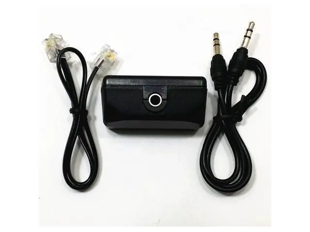 Alt view image 3 of 5 - Analog Telephone Adapter for Split The Line to Telephone and Voice Recorder, with Two RJ11 Port for Incoming and Outgoing Phone Connection and 3.5mm Audio Socket to Connect to Voice Recording Device