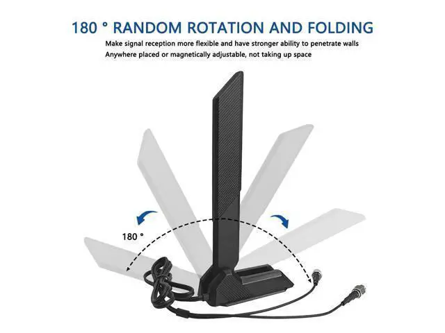 Alt view image 7 of 7 - WiFi 6E Antenna for ASUS ROG Strix X570-E X570-PRO Gaming Z690-PLUS B550-A B450-F B650-A B650E-F Z690-F Z790-F Z790-A Z690-A Z790-E Z790-I Z690-E Gaming/ROG Strix B550-F Gaming/Prime B550-PLUS