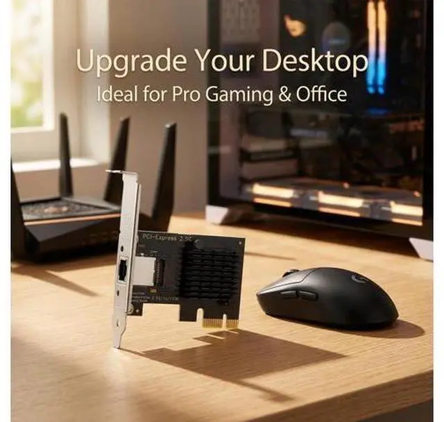 Alt view image 6 of 6 - 2.5Gb PCIe Network Card with Intel I226-V Chip, 2500M/1000M/100M Network Adapter NIC, PCIe 3.1 X1, PCI Express Gigabit Ethernet Card for Windows 10/11, Linux Kernel 5.16.18/RHEL8.6, VMware ESXi8.0