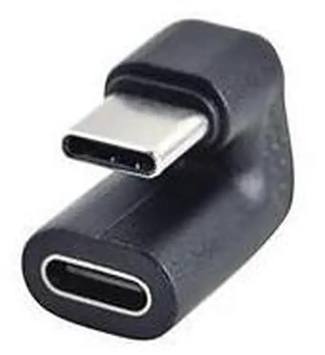 Main image of 90 Degree USB 3.1 Type C Male To Female USB-C Converter Adapter