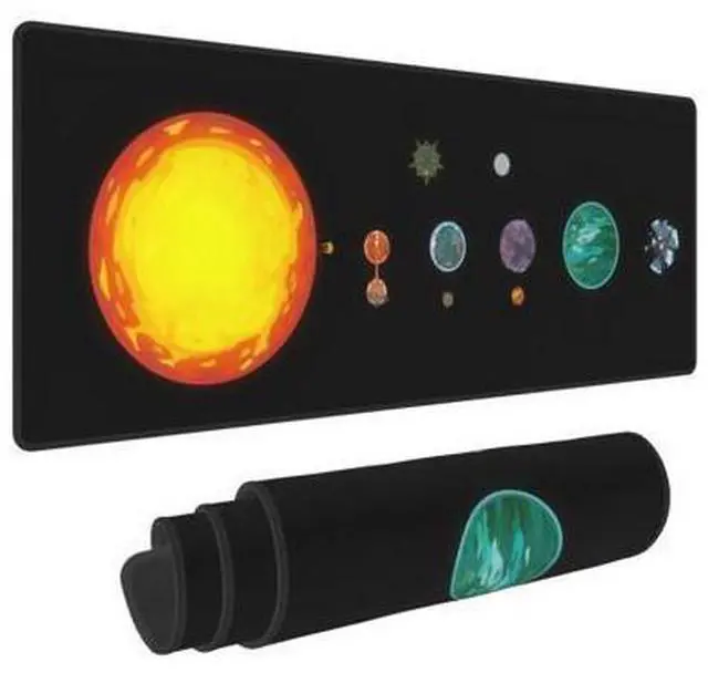Main image of Outer Wilds Large Gaming Mouse Pad, 31.5x11.8 inch Extended Desk Mat with Non-Slip Rubber Base for Home Office