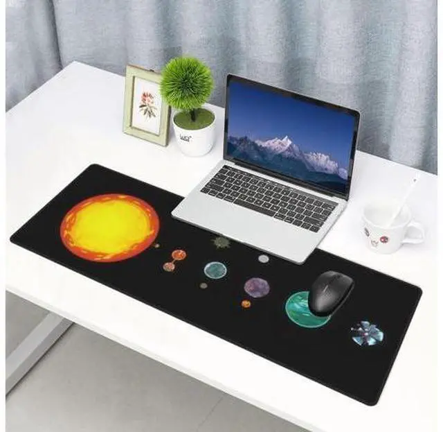 Alt view image 3 of 5 - Outer Wilds Large Gaming Mouse Pad, 31.5x11.8 inch Extended Desk Mat with Non-Slip Rubber Base for Home Office