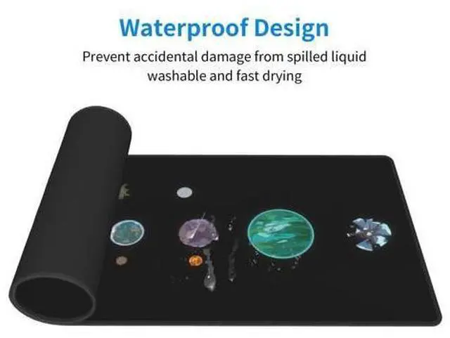 Alt view image 4 of 5 - Outer Wilds Large Gaming Mouse Pad, 31.5x11.8 inch Extended Desk Mat with Non-Slip Rubber Base for Home Office