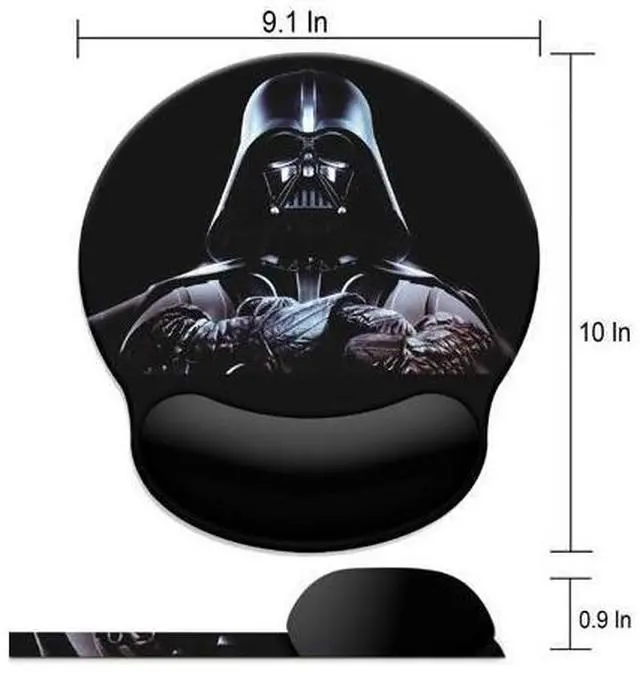 Alt view image 3 of 7 - Black Mouse Pad with Wrist Rest,Non-Slip Rubber Base for Comfortable Gaming Mousepad - Ergonomic Mouse Pad with Wrist Support Suitable for Laptop Desktop and Work, Office Desk Accessory