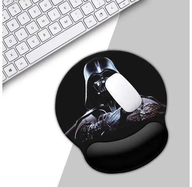Alt view image 5 of 7 - Black Mouse Pad with Wrist Rest,Non-Slip Rubber Base for Comfortable Gaming Mousepad - Ergonomic Mouse Pad with Wrist Support Suitable for Laptop Desktop and Work, Office Desk Accessory