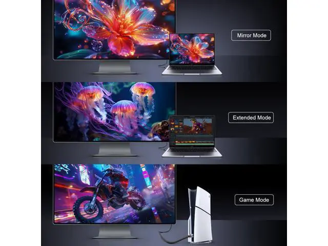 Alt view image 6 of 7 - hdmi to hdmi Cable,8K 10K 16K HDMI2.2 Cable 5FT, 96Gbps Ultra High Speed HDMI2.2 Cable 16K@60Hz 8K@240Hz 4K@480Hz Cord, HDCP 2.3 & HDR10+ eARC for Compatible with Roku TV Gaming PC Blu-ra